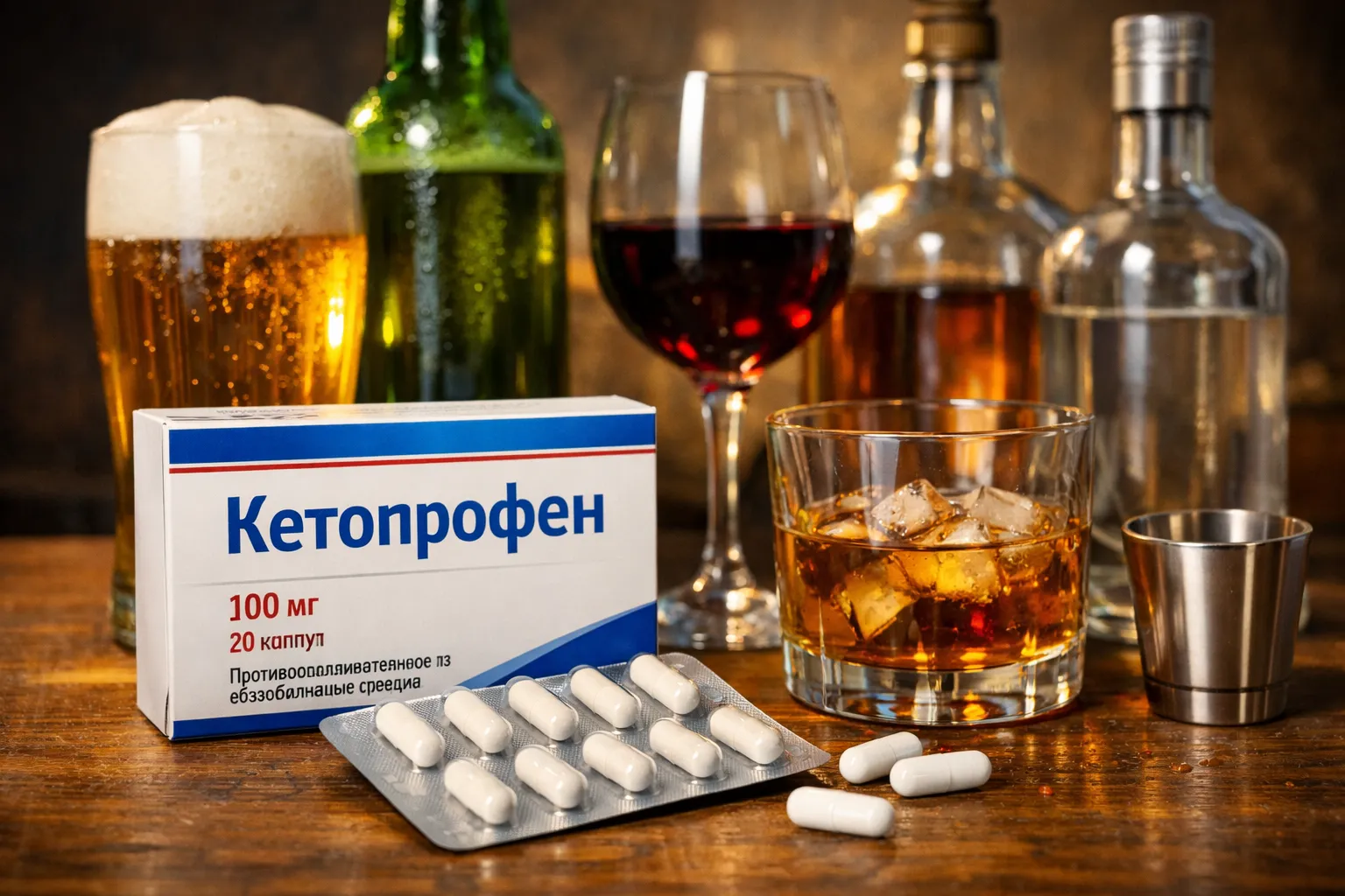 Кетопрофен и алкоголь
